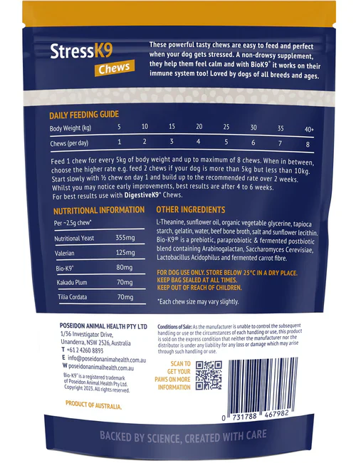 Poseidon K9 Stress Chews for Dogs - Image 2