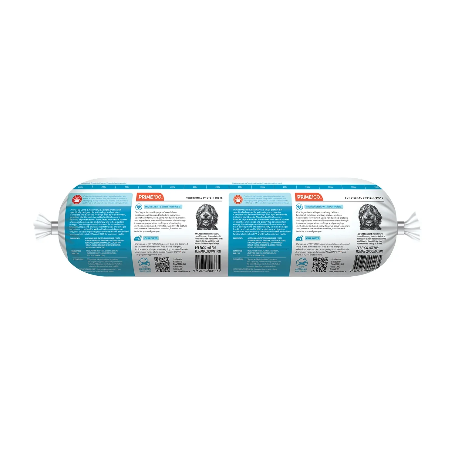 Prime100 SPD Lamb and Rosemary Dog Roll - Image 2