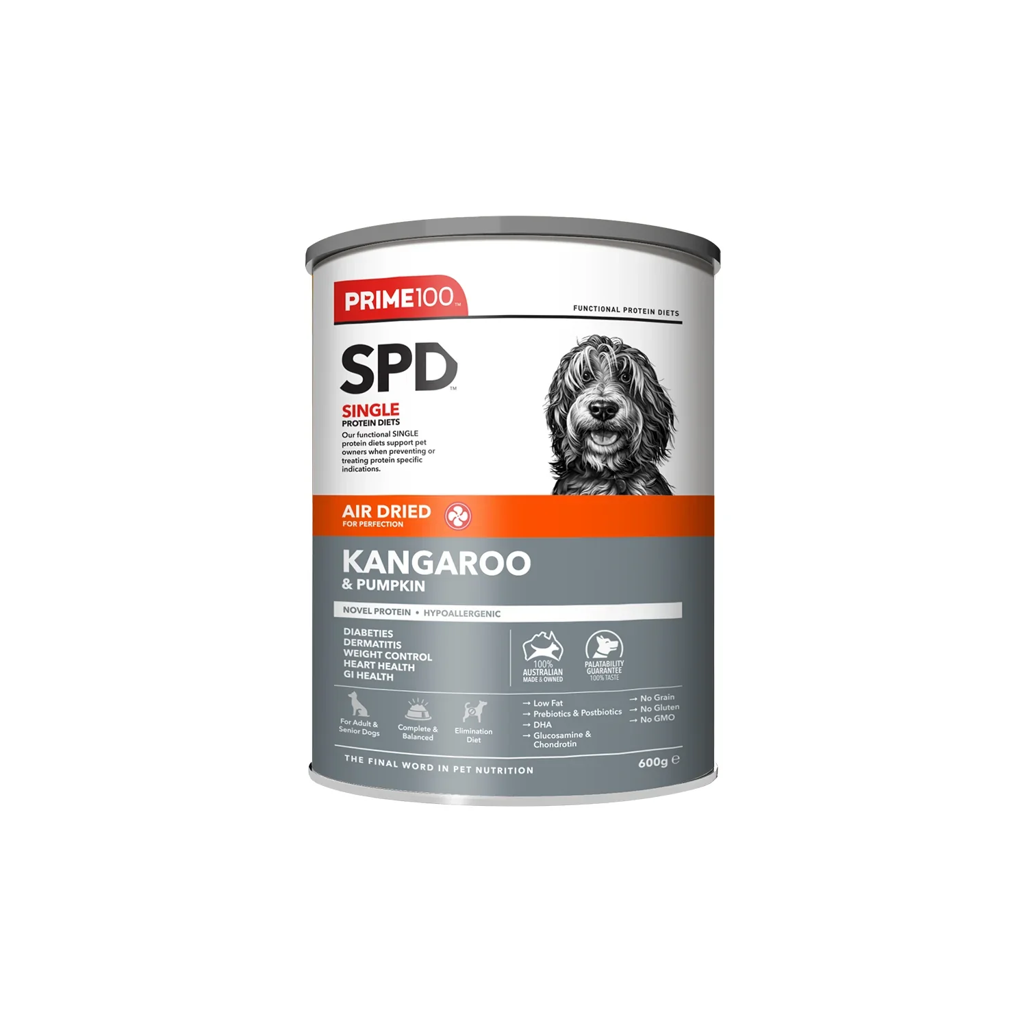 Prime100 SPD Air Dried Kangaroo and Pumpkin Dry Dog Food - Image 3