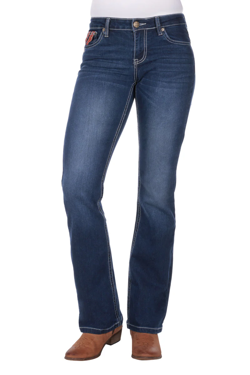 Pure Western Aztec Boot Cut Jean - Image 3