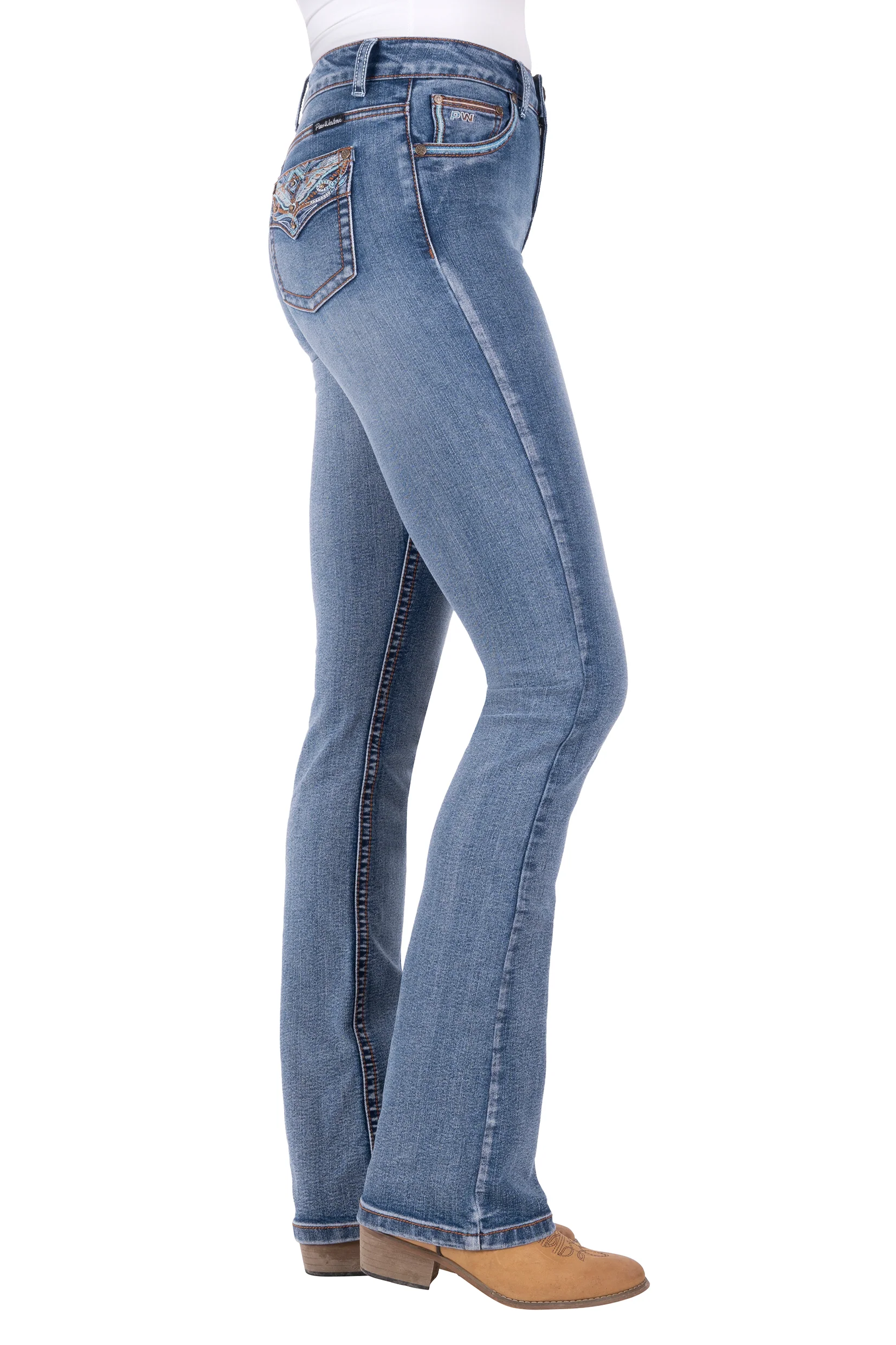 Pure Western Nina Hi-Rise Boot Cut Jean - Image 3