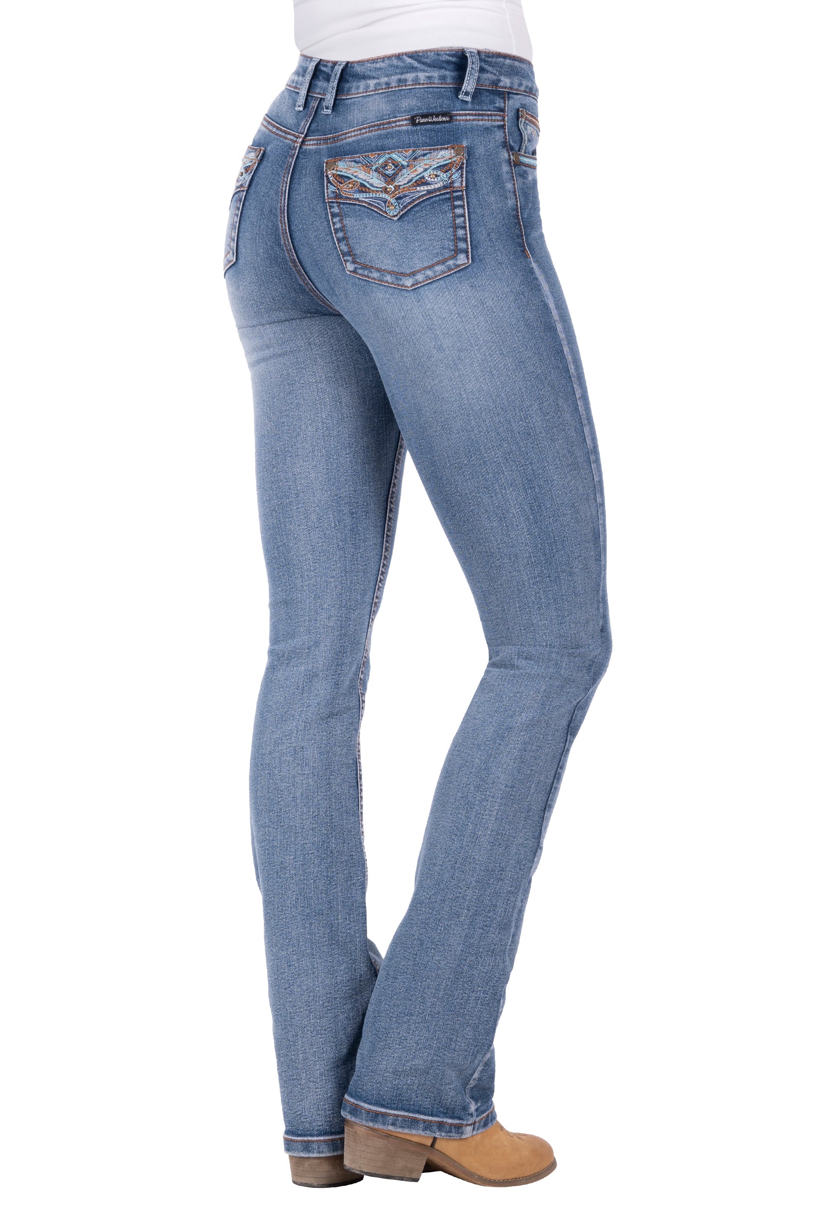 Pure Western Nina Hi-Rise Boot Cut Jean - Image 4