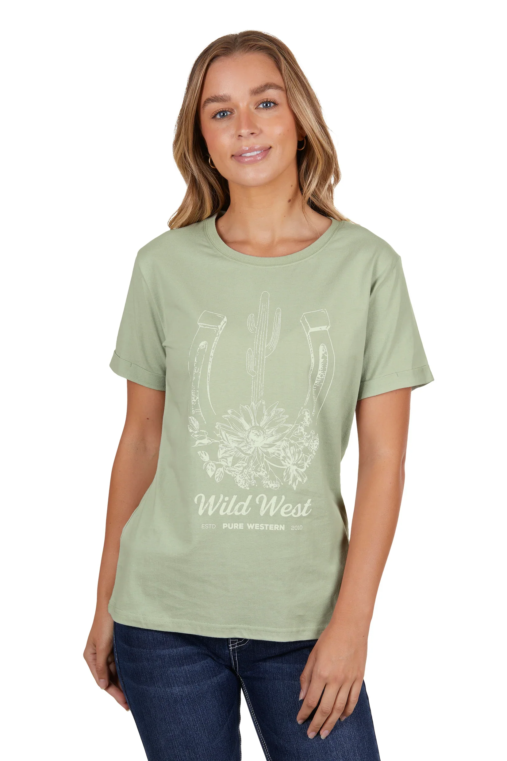 Pure Western Womens Skylar Short Sleeve Tee - Image 5