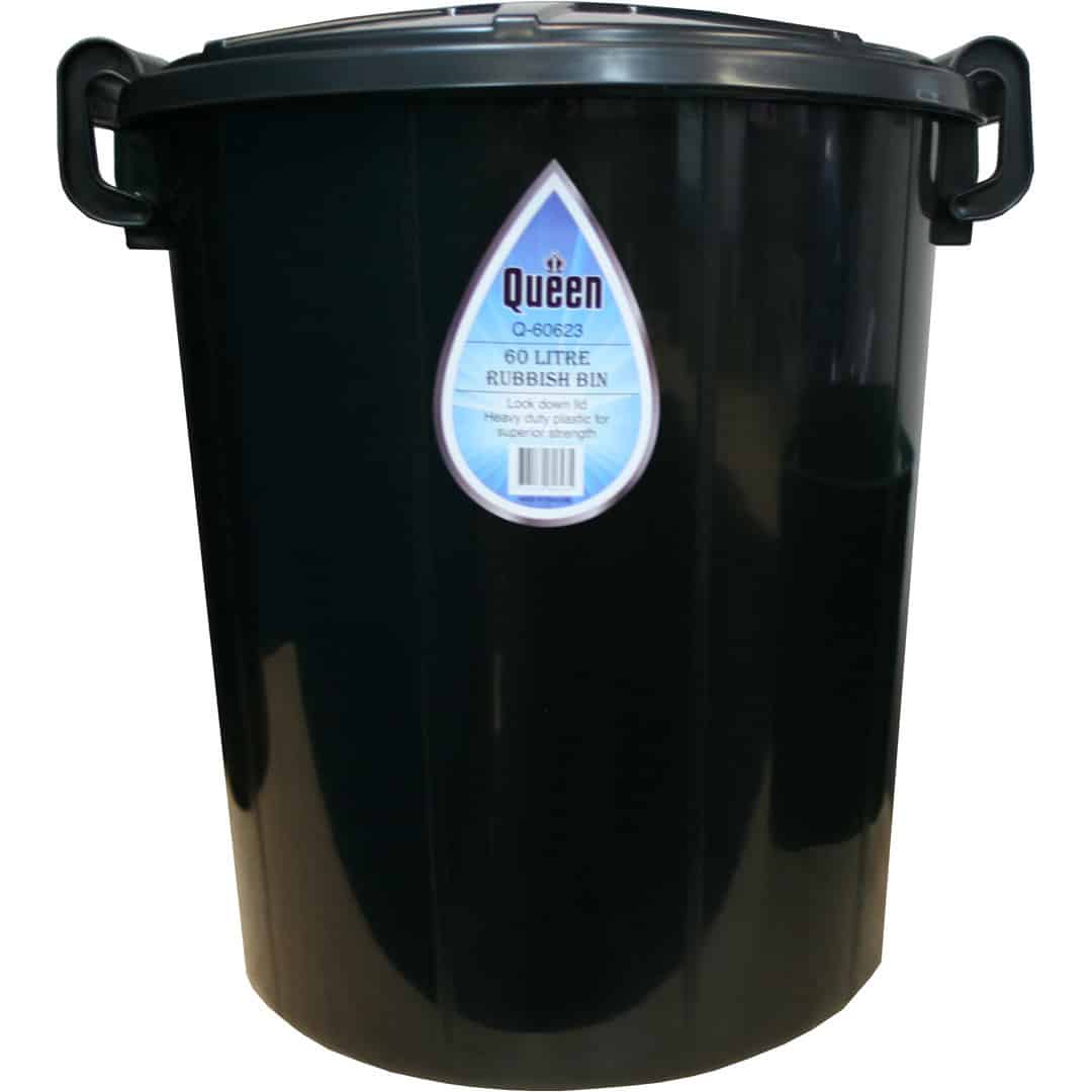 Queen Rubbish Bin Black - Image 2