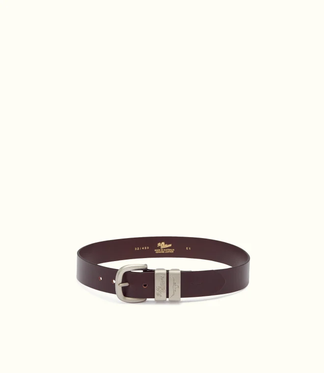 R.M.Williams Drover Belt - Brushed Silver Buckle - Image 15