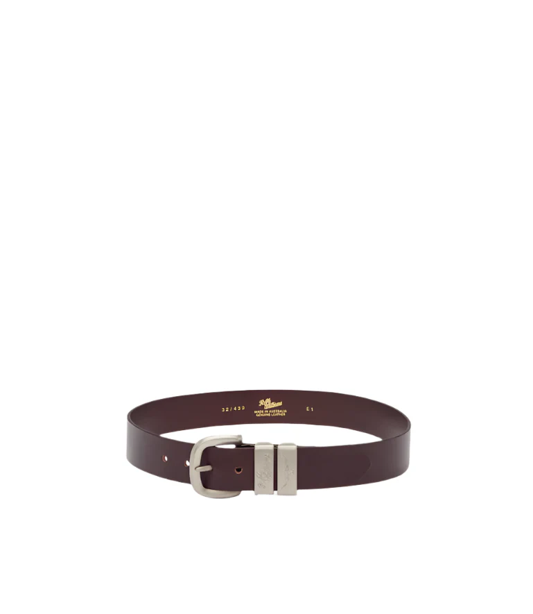 R.M.Williams Drover Belt - Gold Buckle - Image 3