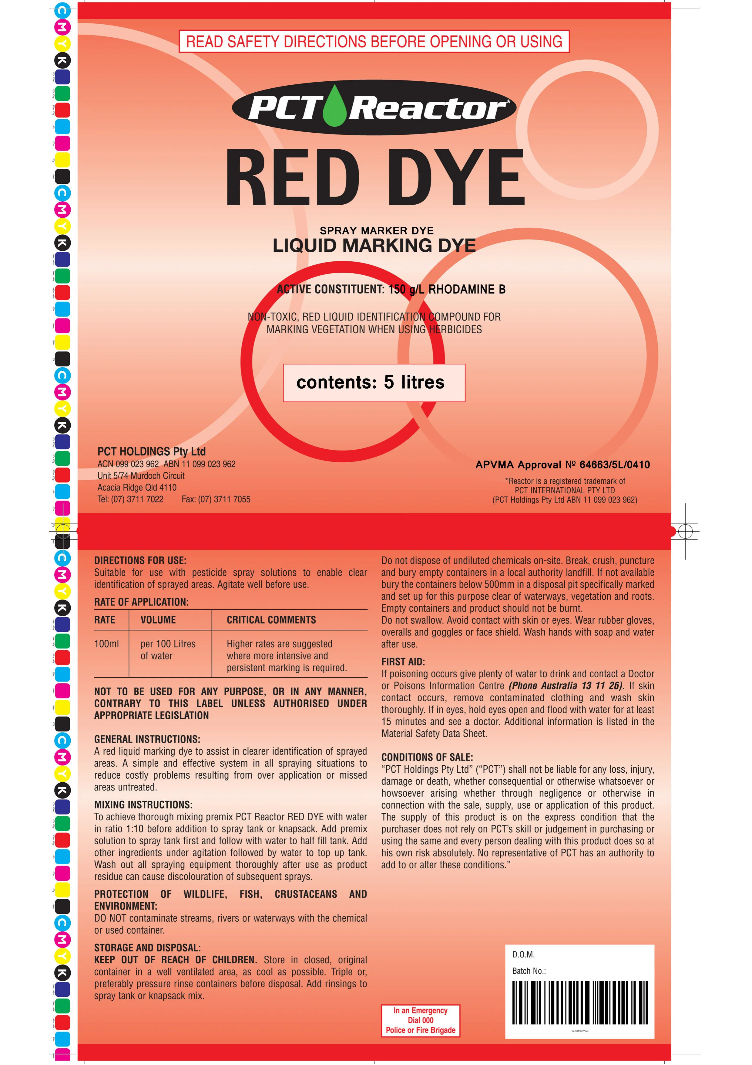 Reactor Red Liquid Spray Marker Dye - Image 3