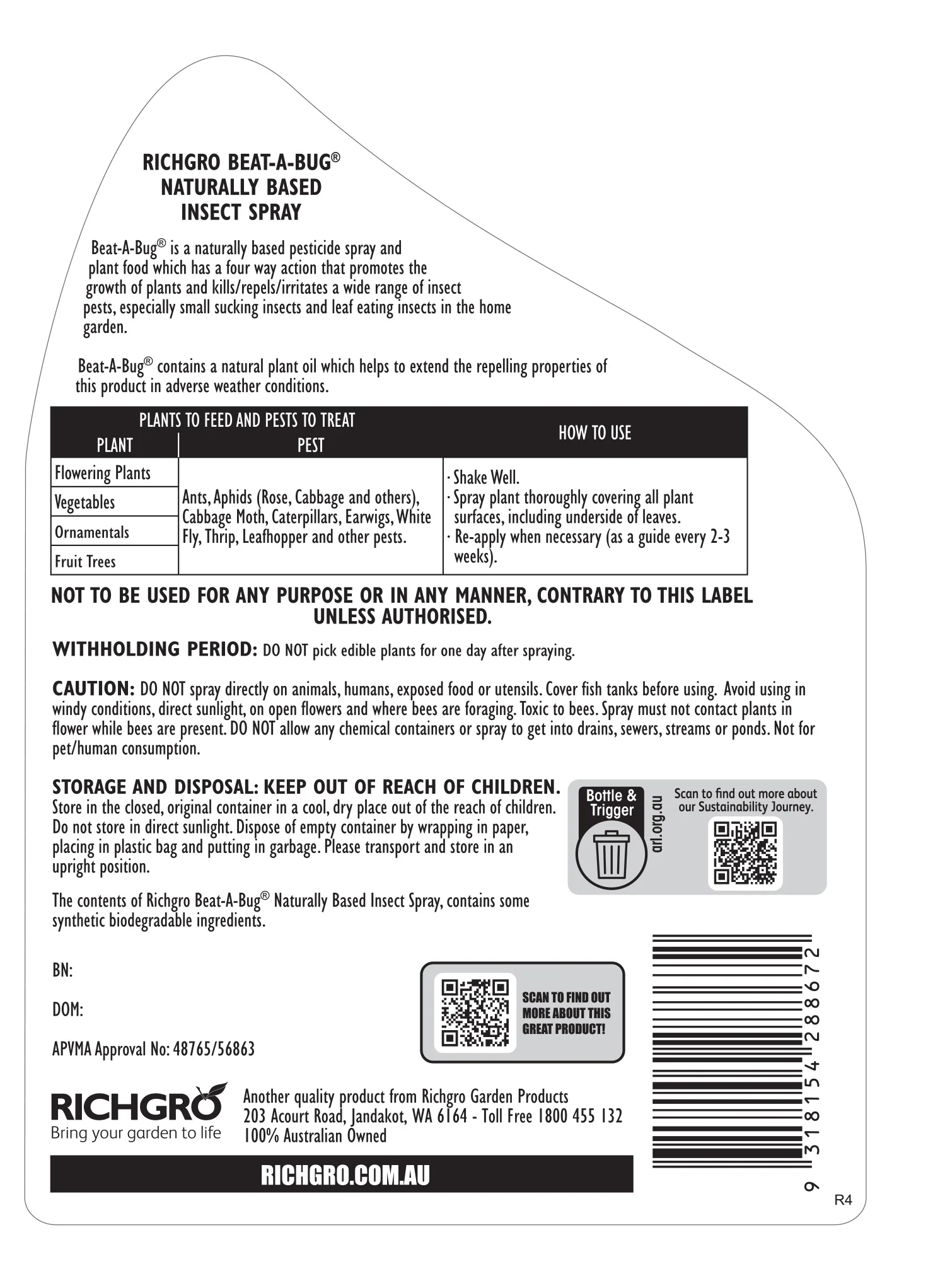 Richgro Beat A Bug Insect Spray - Image 2