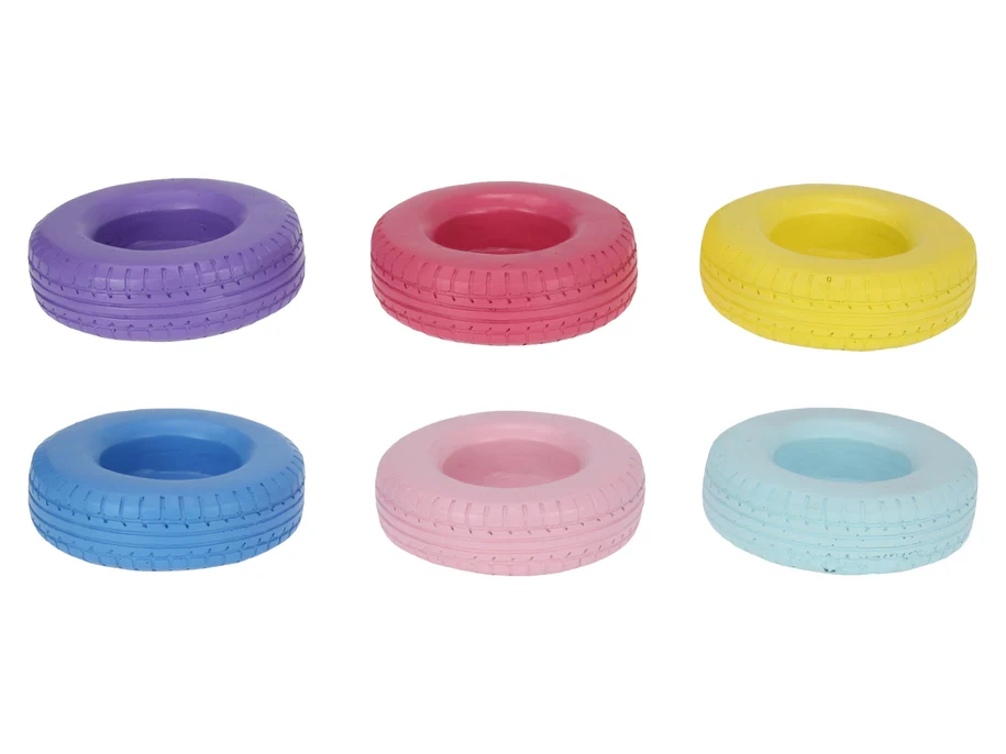 Round Fairy Garden Tyre 6 Asstd 10cm
