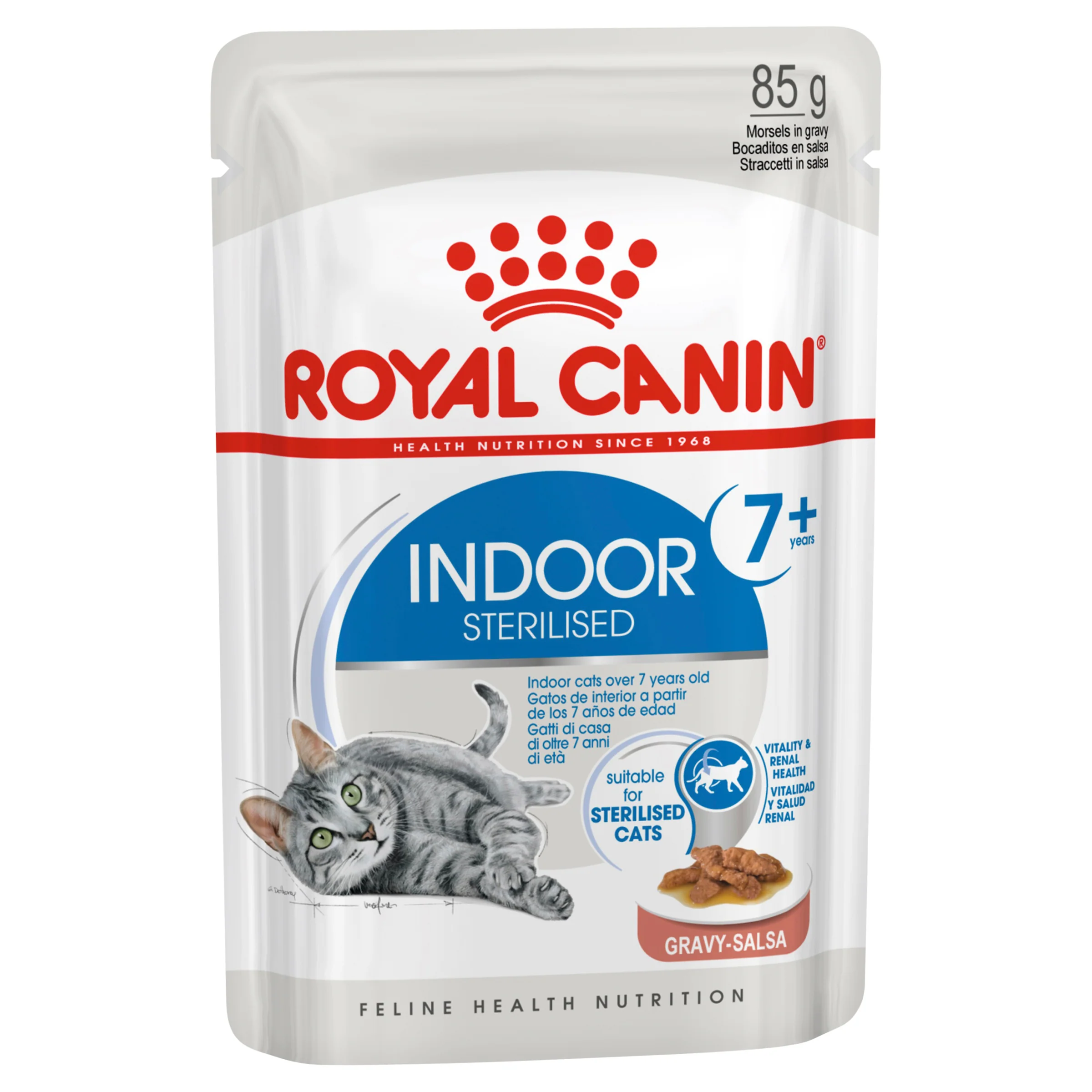 Royal Canin Cat Indoor Gravy 7+ Wet Cat Food - Image 4