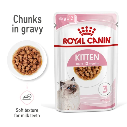 Royal Canin Kitten Chunks in Gravy Wet Cat Food - Image 8