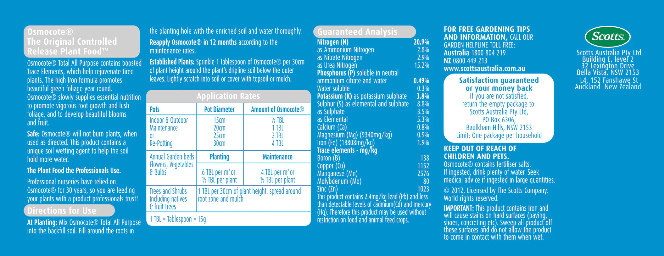 Scotts Osmocote All Purpose Controlled Release Fertiliser - Image 2