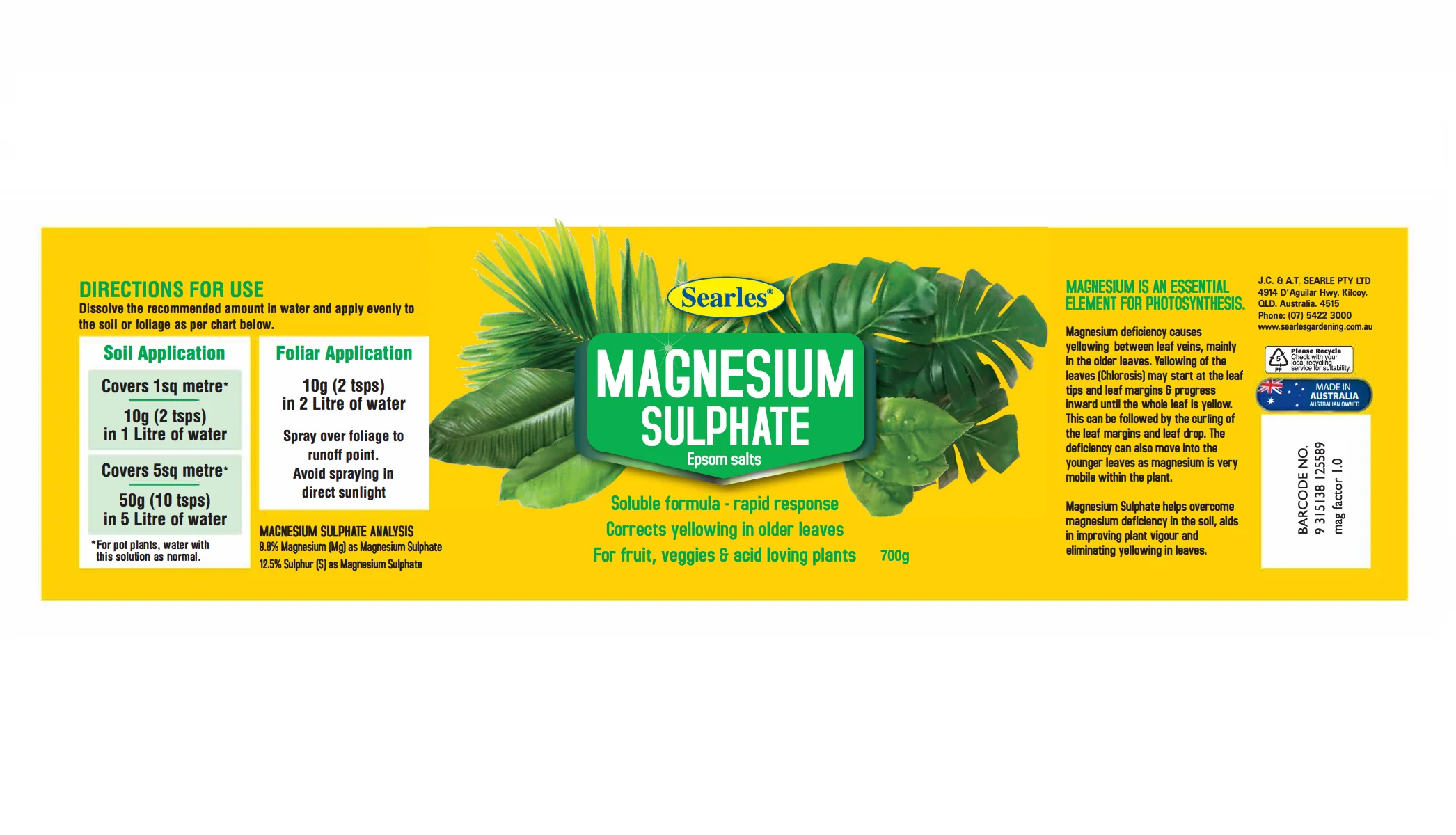 Searles Magnesium Sulphate - Image 2