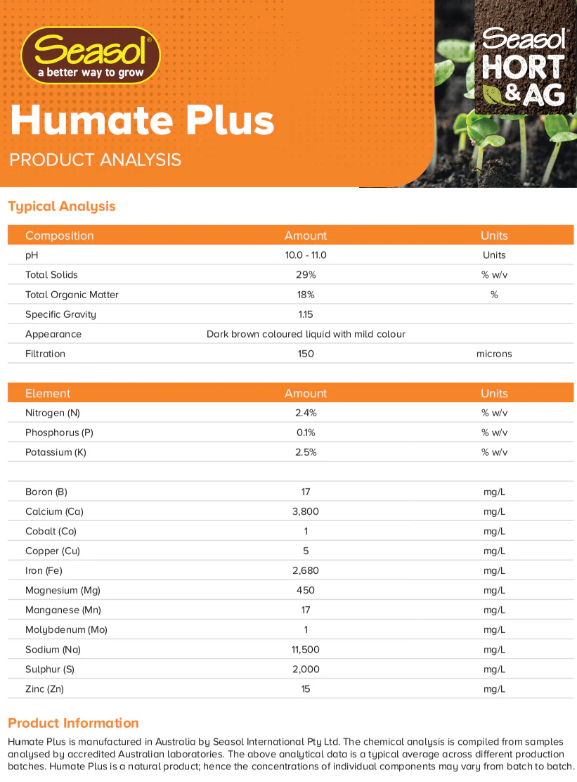 Seasol Liquid Organic Humate Plus - Image 4