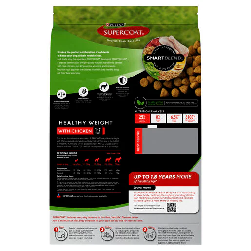 Supercoat Adult Healthy Weight Chicken Dry Dog Food - Image 2