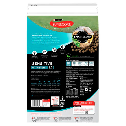 Supercoat Adult Sensitive Fish Dry Dog Food - Image 2