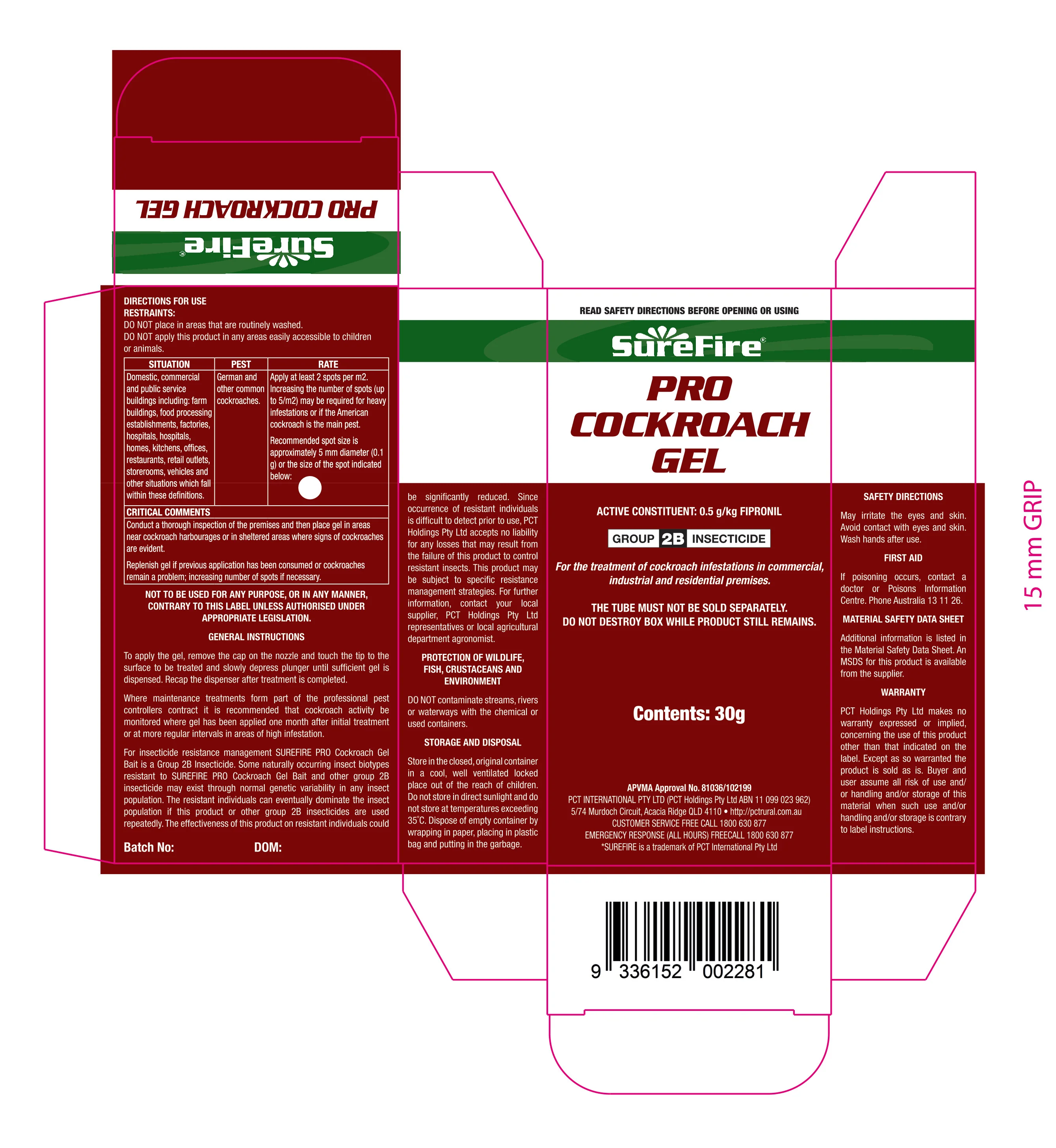 Surefire Pro Cockroach Gel - Image 2