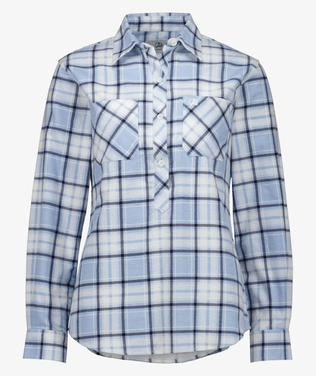 Swanndri Womens Egmont Half Placket Flannel Shirt - Image 3