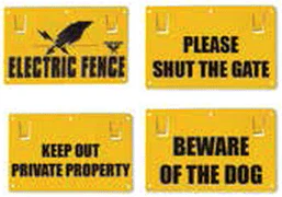 Thunderbird Sign - Beware of Dog - Image 2