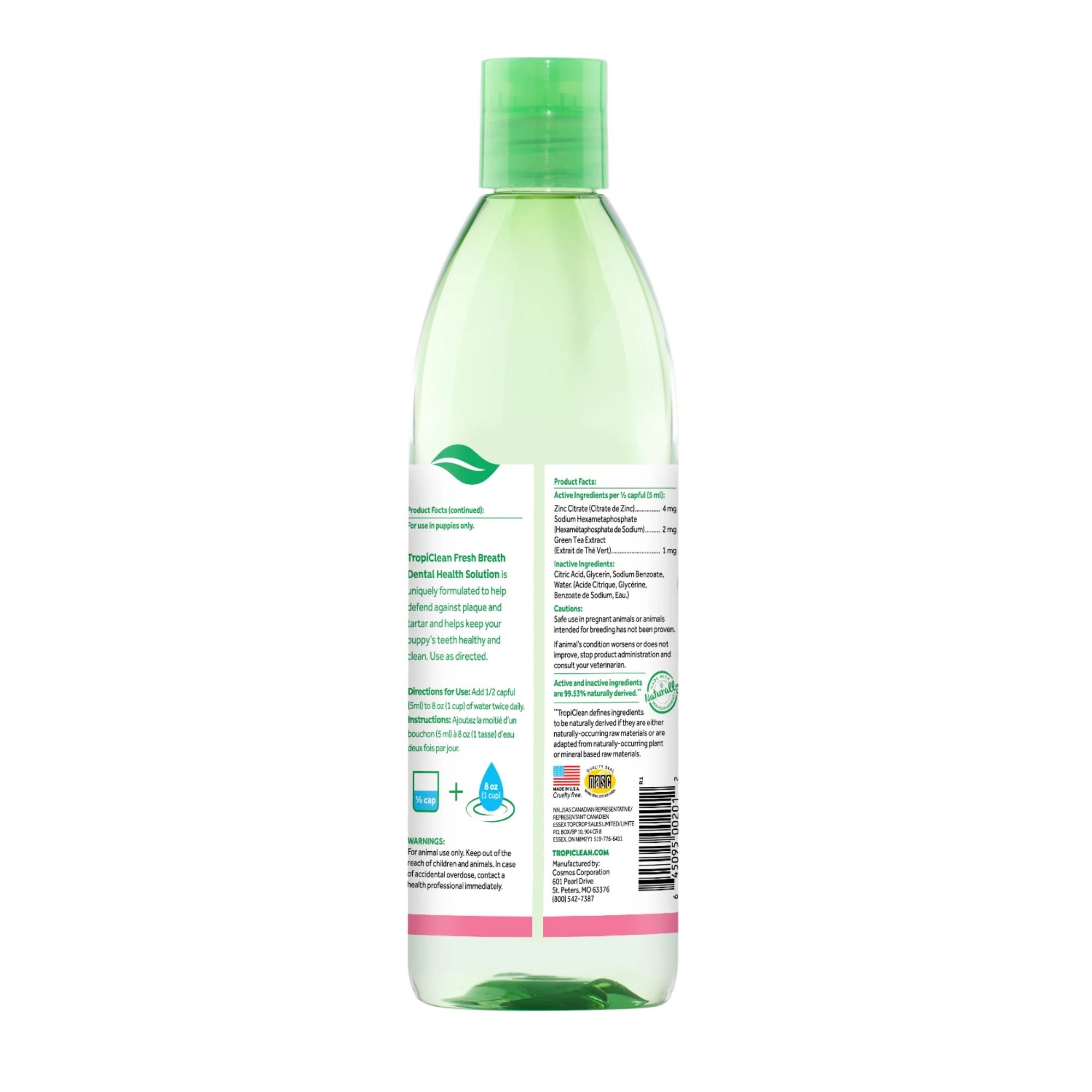 TropiClean Fresh Breath Dental Health Solution for Puppies - Image 2