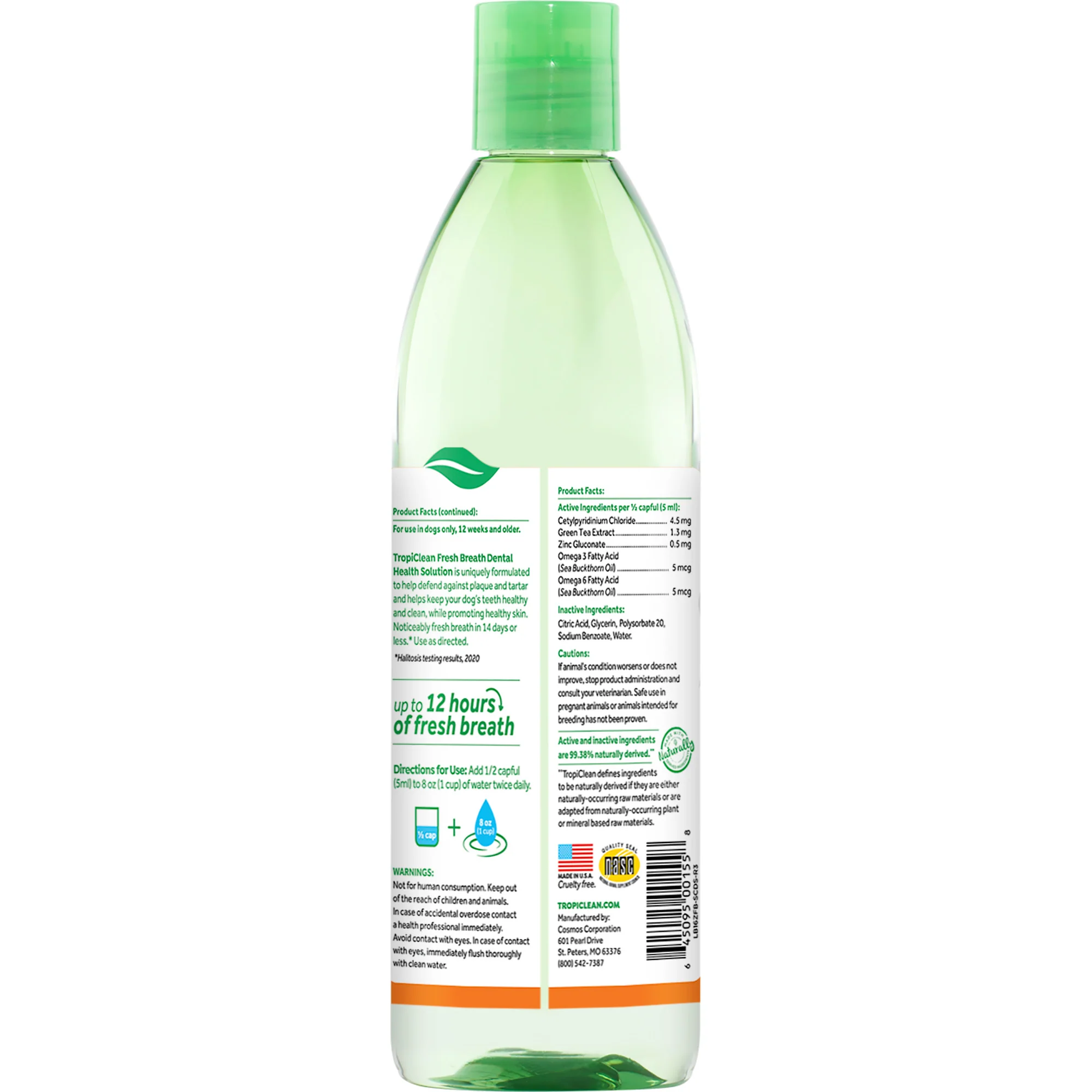 TropiClean Fresh Breath Dental Health Solution Supports Skin Health - Image 2
