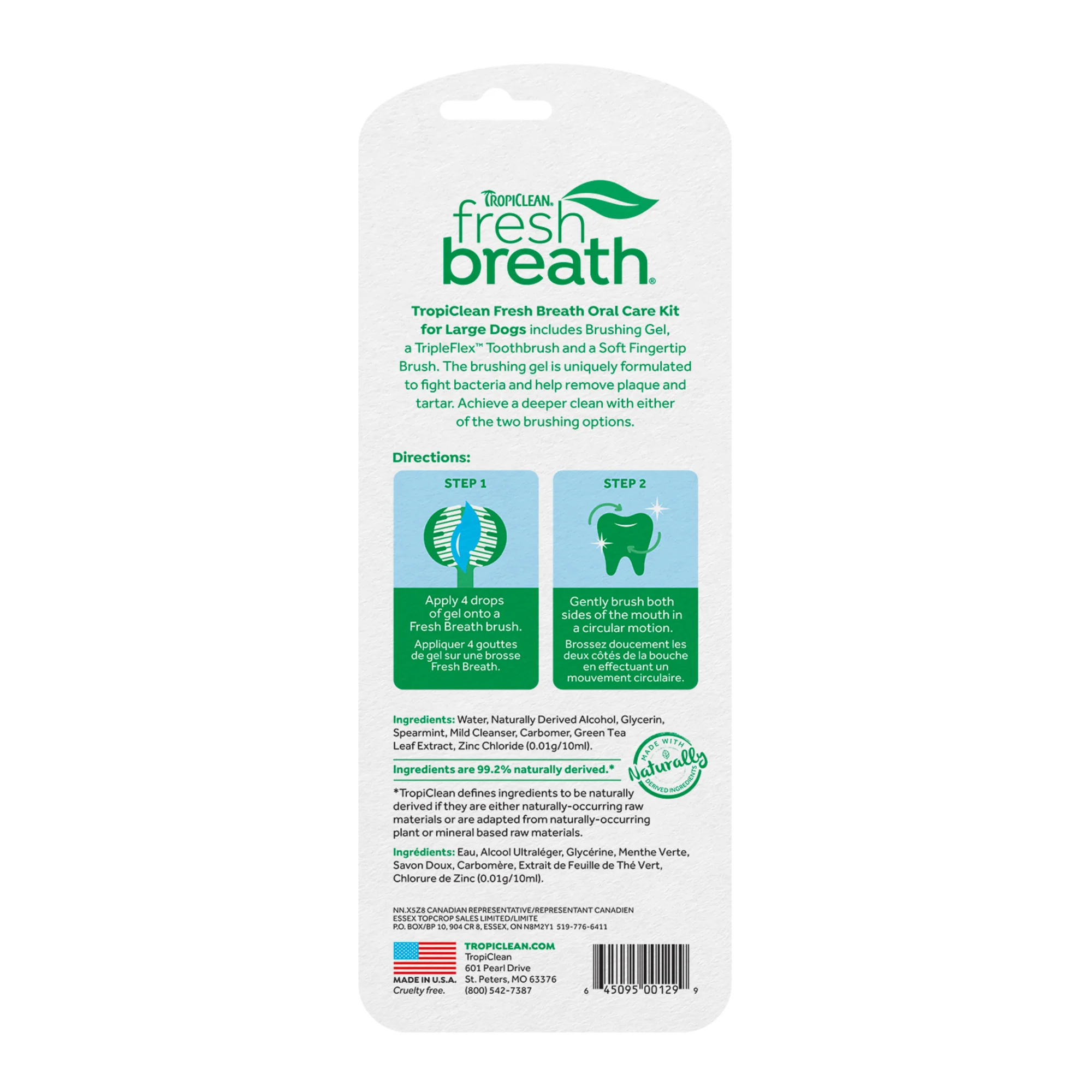 TropiClean Fresh Breath Oral Care Kit for Large Dogs - Image 2