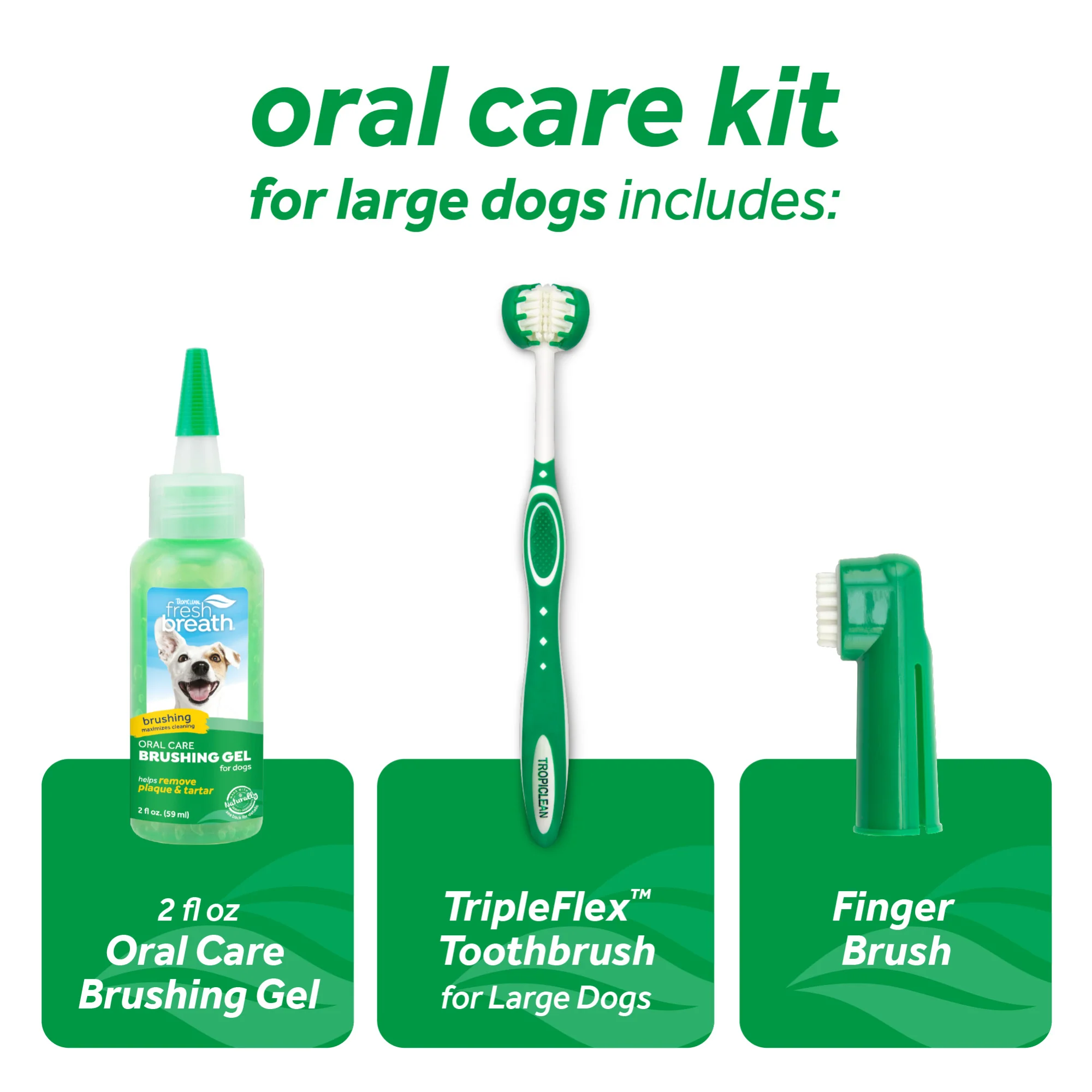TropiClean Fresh Breath Oral Care Kit for Large Dogs - Image 3