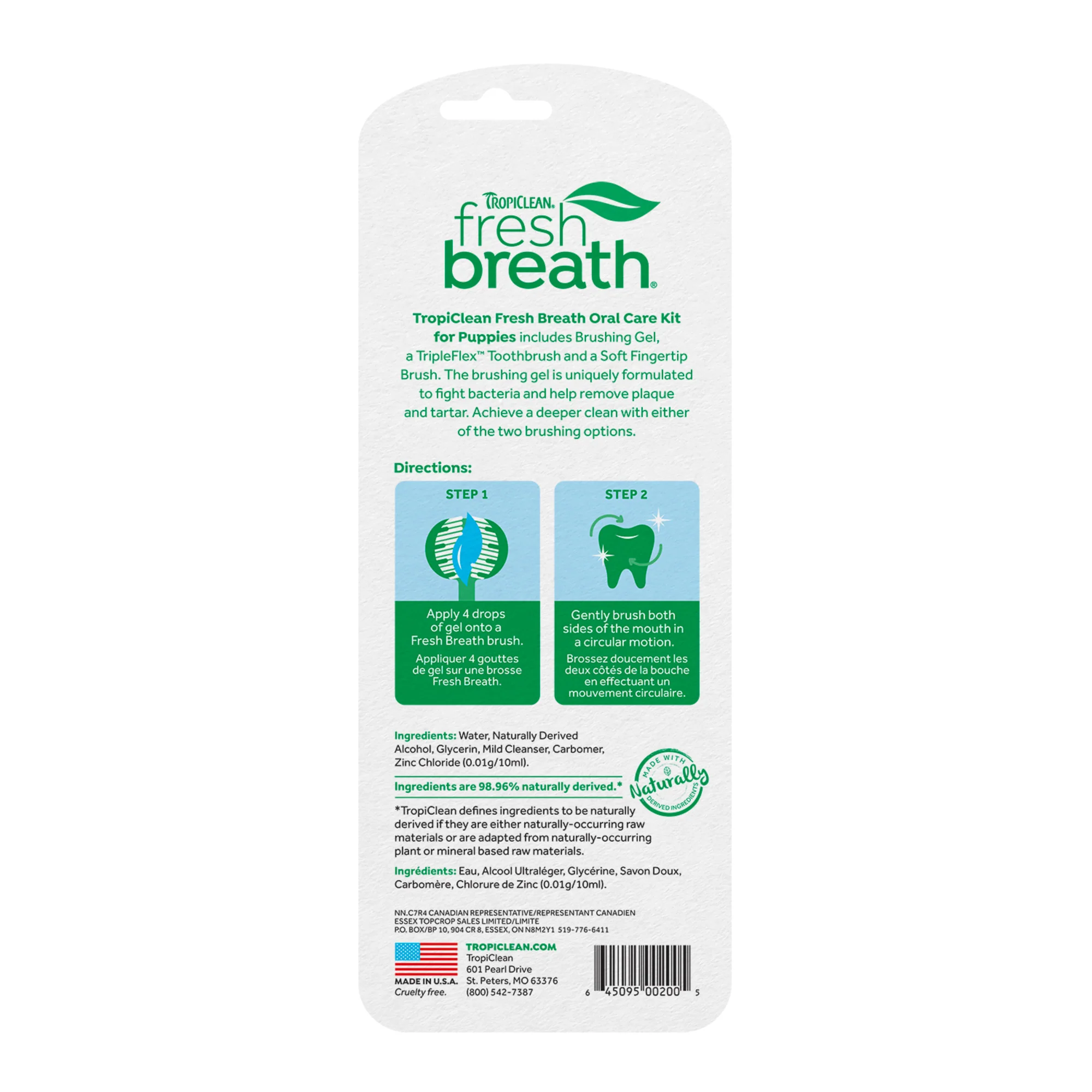 TropiClean Fresh Breath Oral Care Kit for Puppies - Image 2