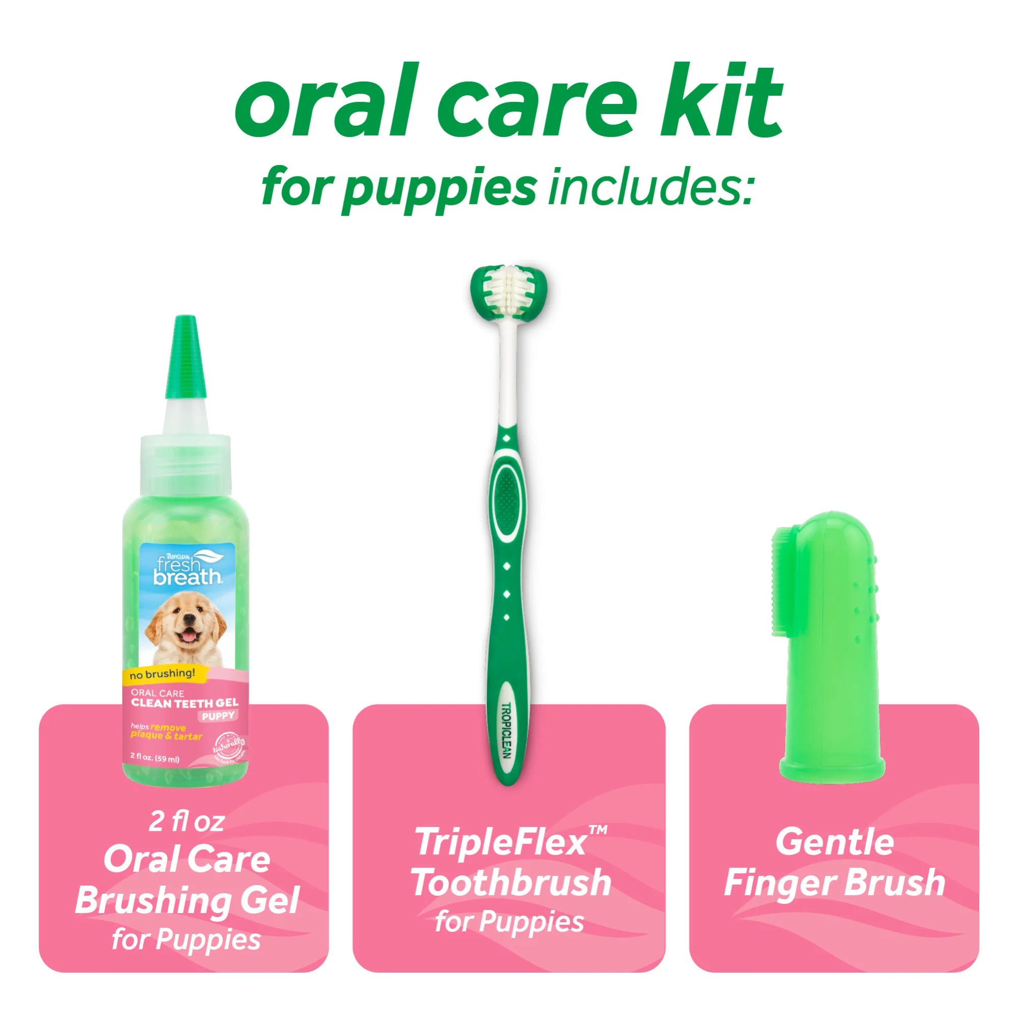 TropiClean Fresh Breath Oral Care Kit for Puppies - Image 3