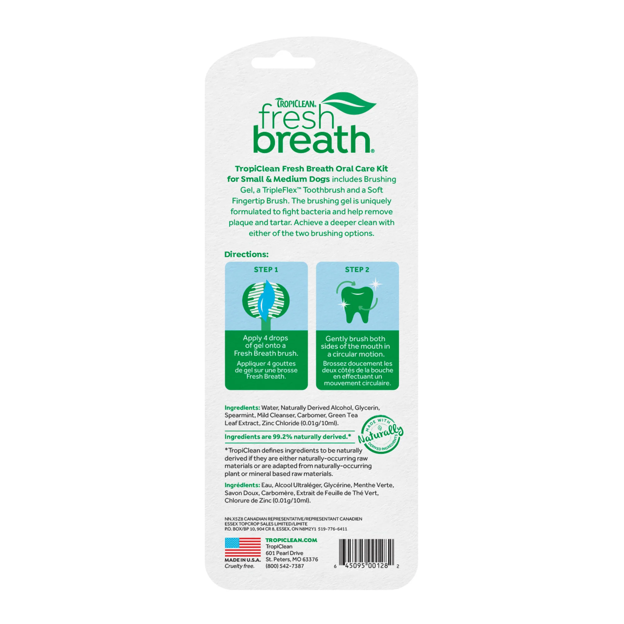 TropiClean Fresh Breath Oral Care Kit for Small and Medium Dogs - Image 2