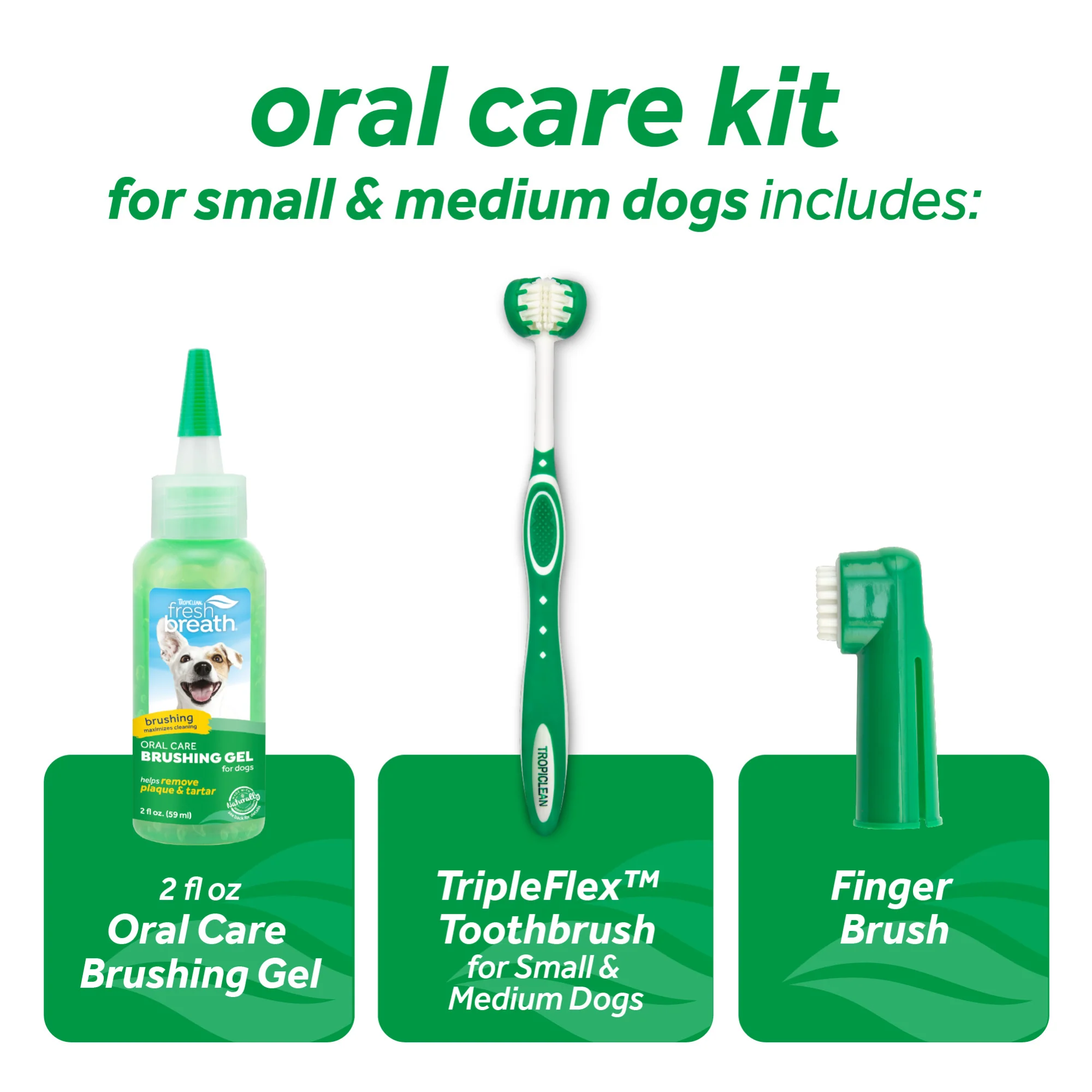 TropiClean Fresh Breath Oral Care Kit for Small and Medium Dogs - Image 3