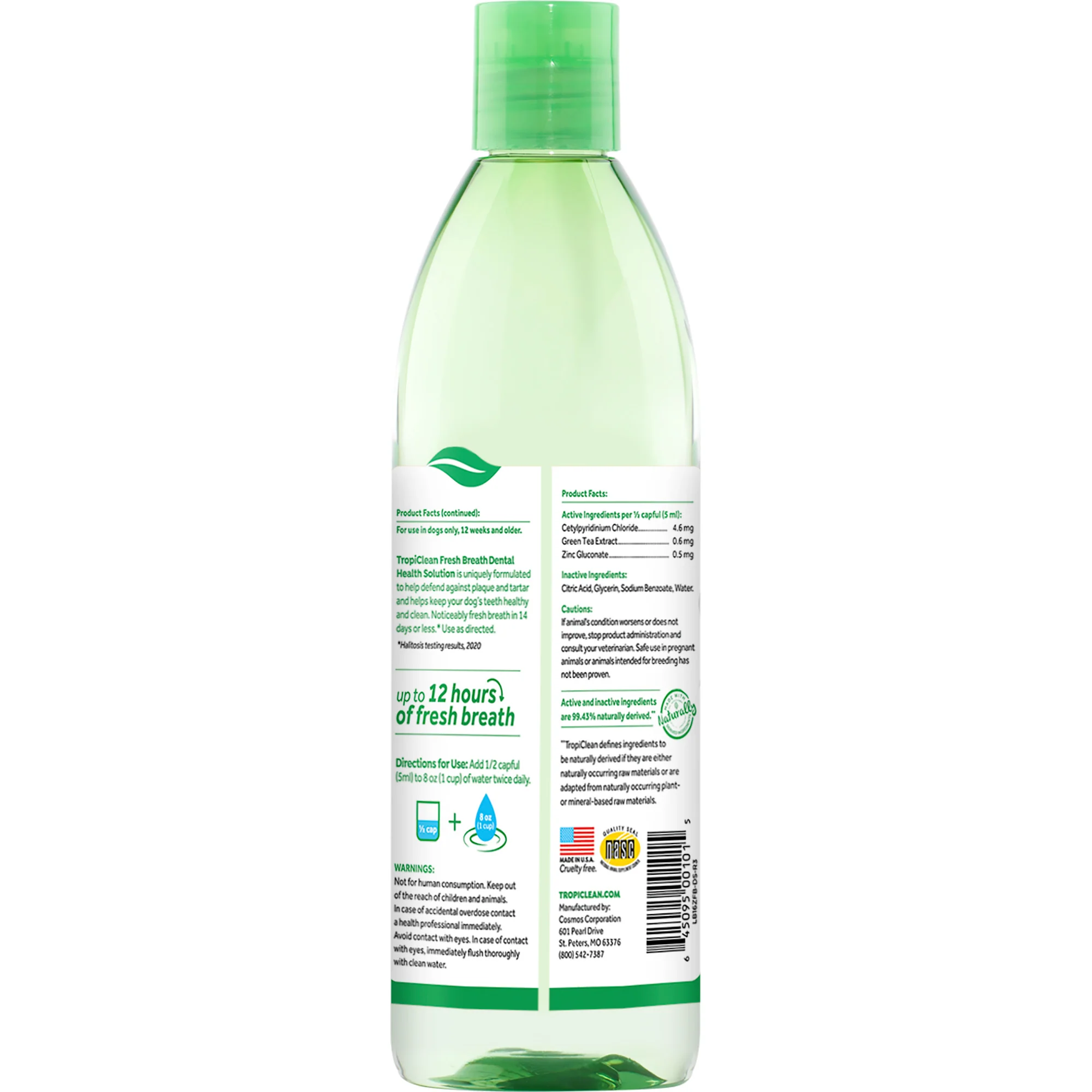 TropiClean Fresh Breath Water Additive for Dogs Original - Image 2