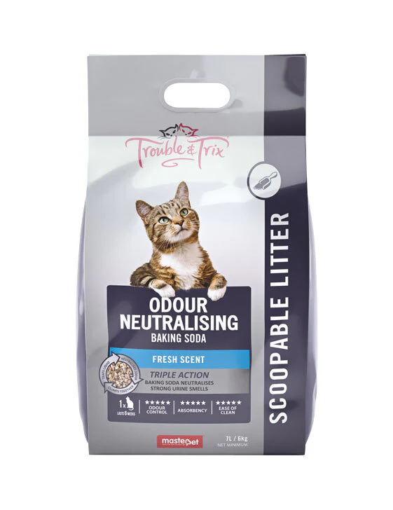 Trouble and Trix Fresh Scent Clumping Cat Litter with Baking Soda - Image 3