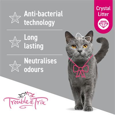 Trouble and Trix Fresh Scent Crystal Cat Litter - Image 2