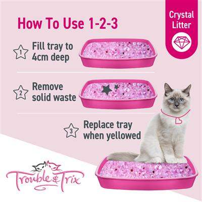 Trouble and Trix Fresh Scent Crystal Cat Litter - Image 8