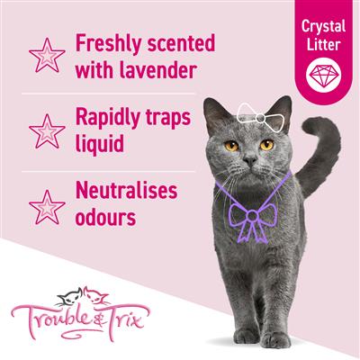 Trouble and Trix Lavender Crystal Cat Litter - Image 2