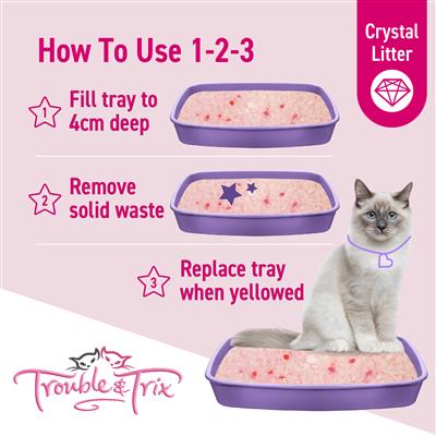 Trouble and Trix Lavender Crystal Cat Litter - Image 7