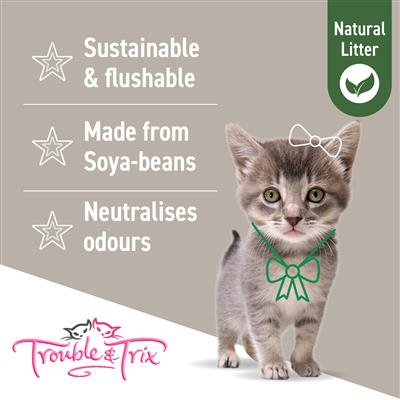 Trouble and Trix Natural Cat Litter Pellets - Image 2
