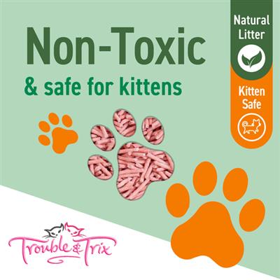 Trouble and Trix Natural Cherry Blossom Cat Litter Pellets - Image 4