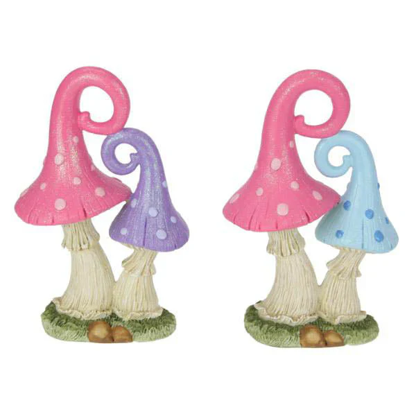 Twin Fairy Mushroom 2 Asstd 22cm - Image 2