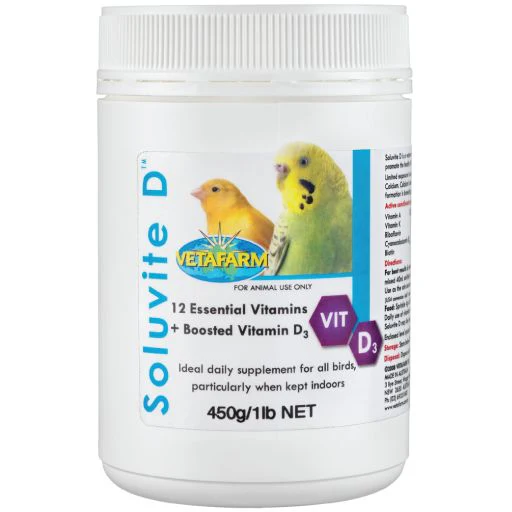 Vetafarm Soluvite D Indoor Bird Supplement - Image 3
