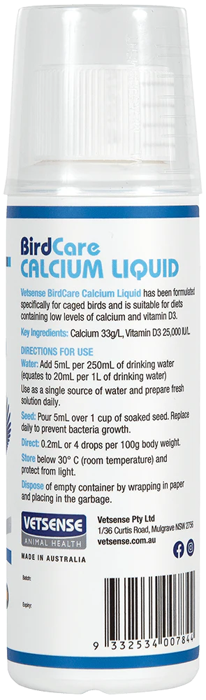 Vetsense Birdcare Calcium Liquid - Image 2