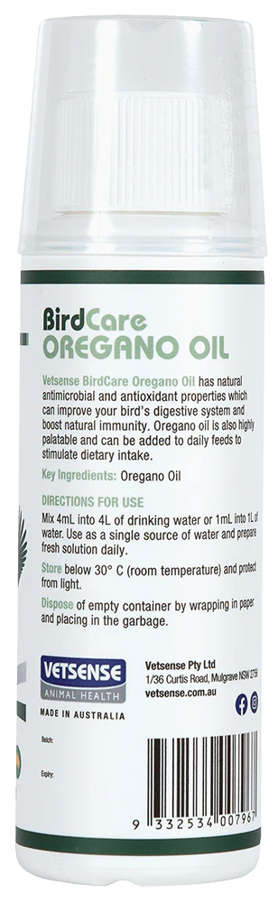 Vetsense Birdcare Oregano Oil - Image 2