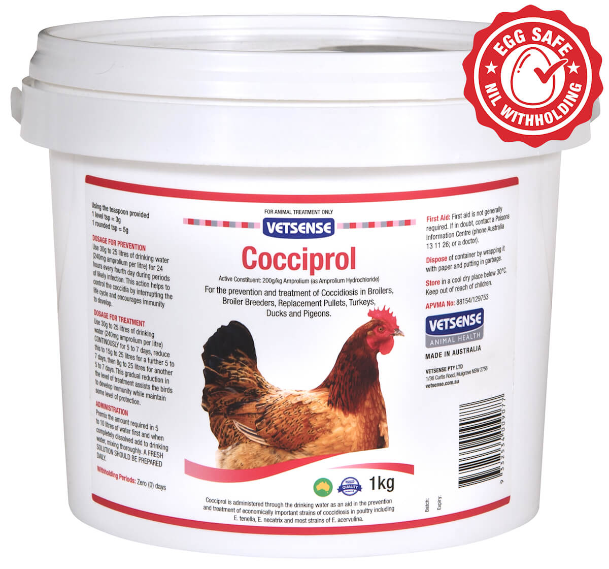 Vetsense Cocciprol (200g/kg Amprolium) - Image 2