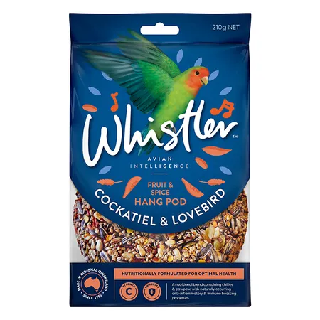 Whistler Cockatiel & Lovebird Pod Fruit&Spice - Image 4