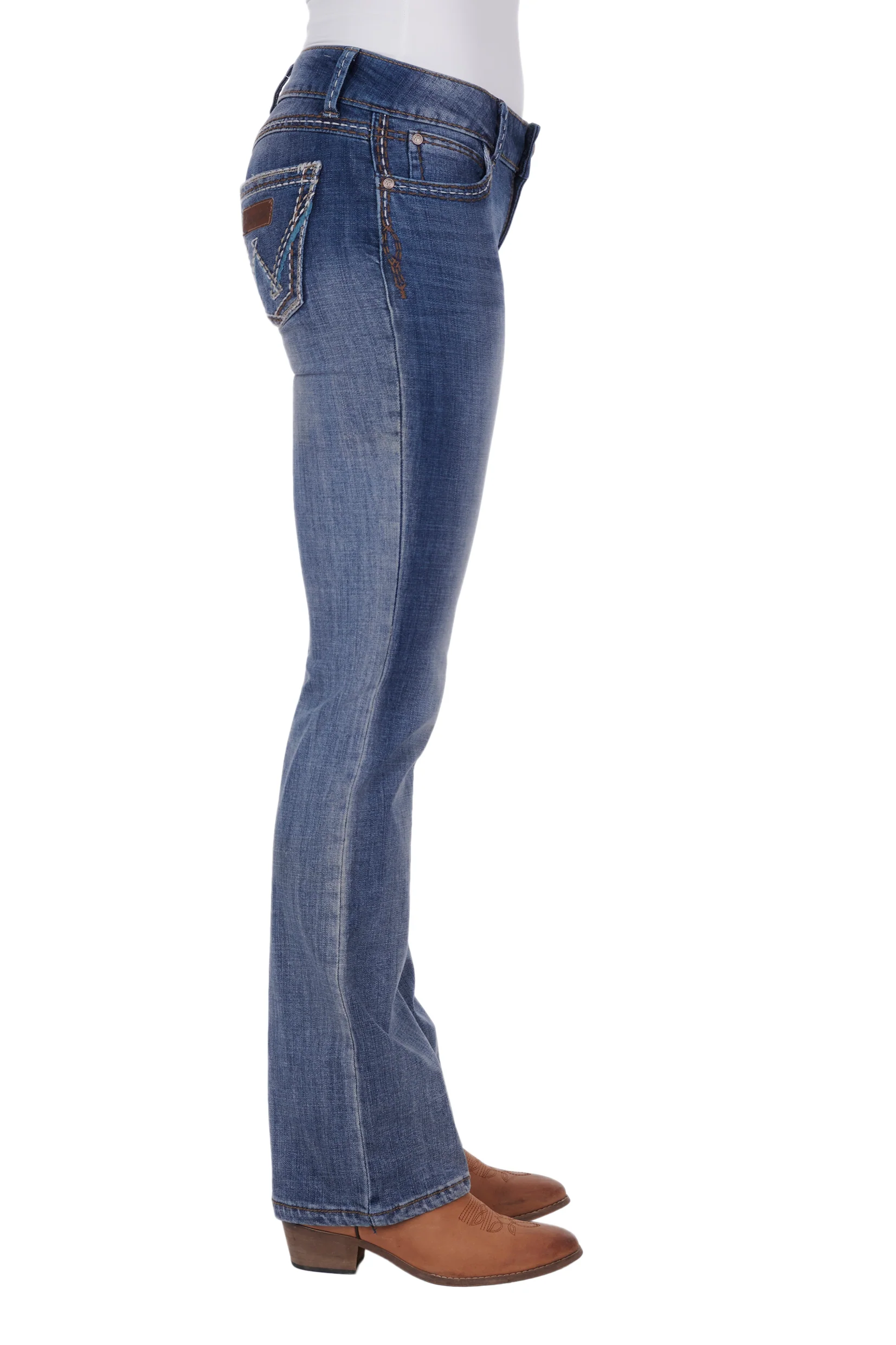 Wrangler Retro Low Rise Boot Cut Jean - Sadie - Image 3