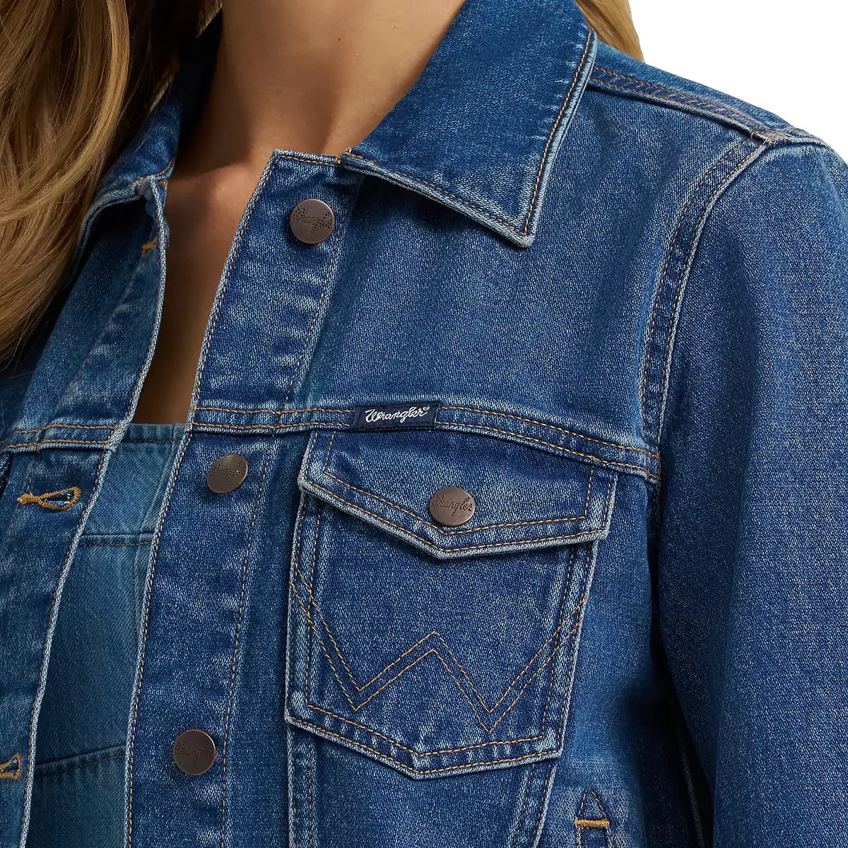 Wrangler Womens Classic Denim Jacket - Image 2