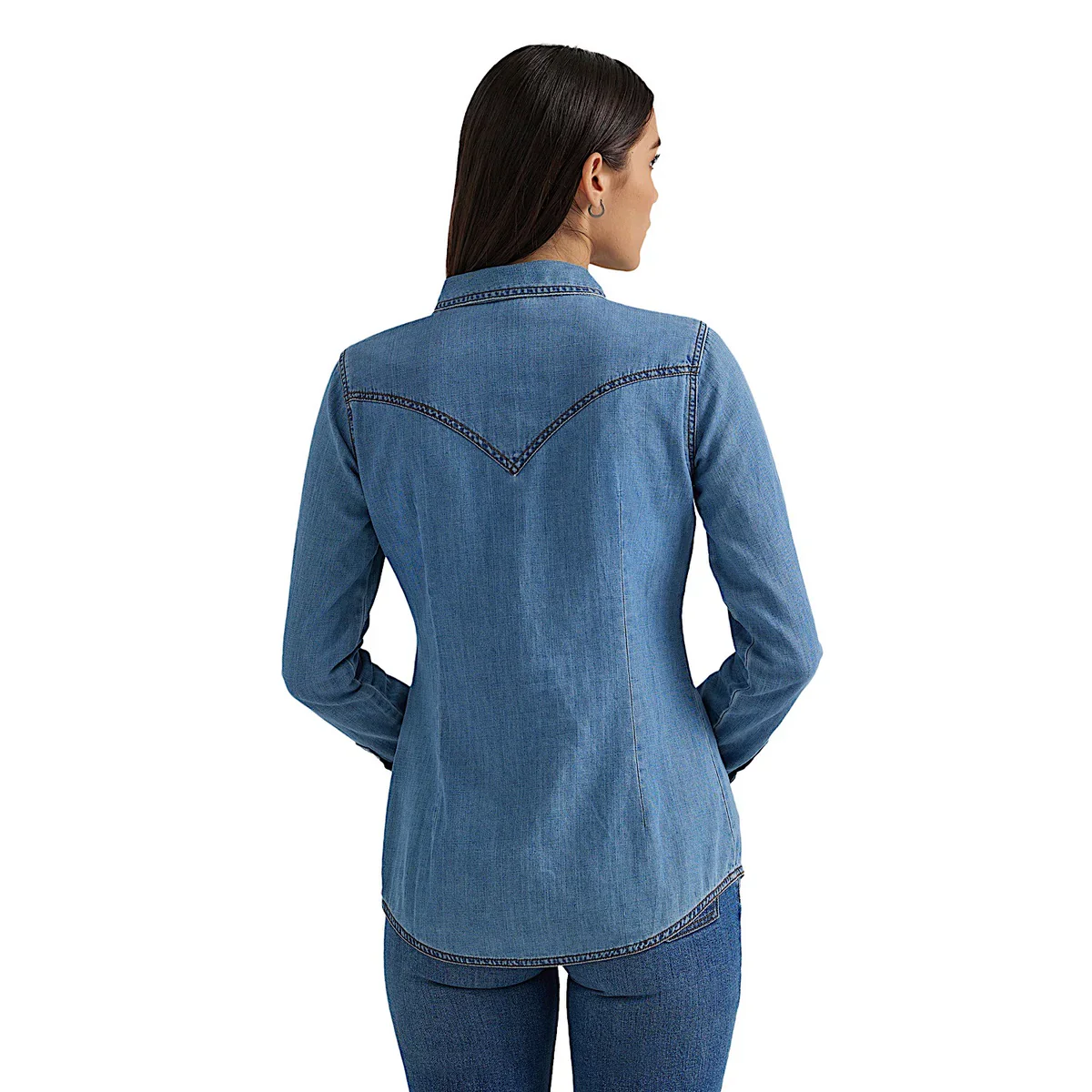 Wrangler Womens Classic Fit Denim Shirt - Image 3