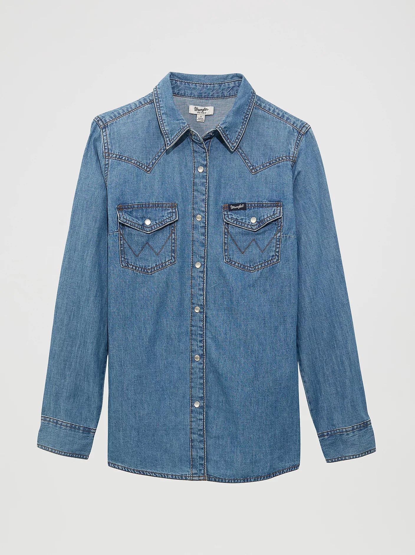 Wrangler Womens Classic Fit Denim Shirt - Image 5