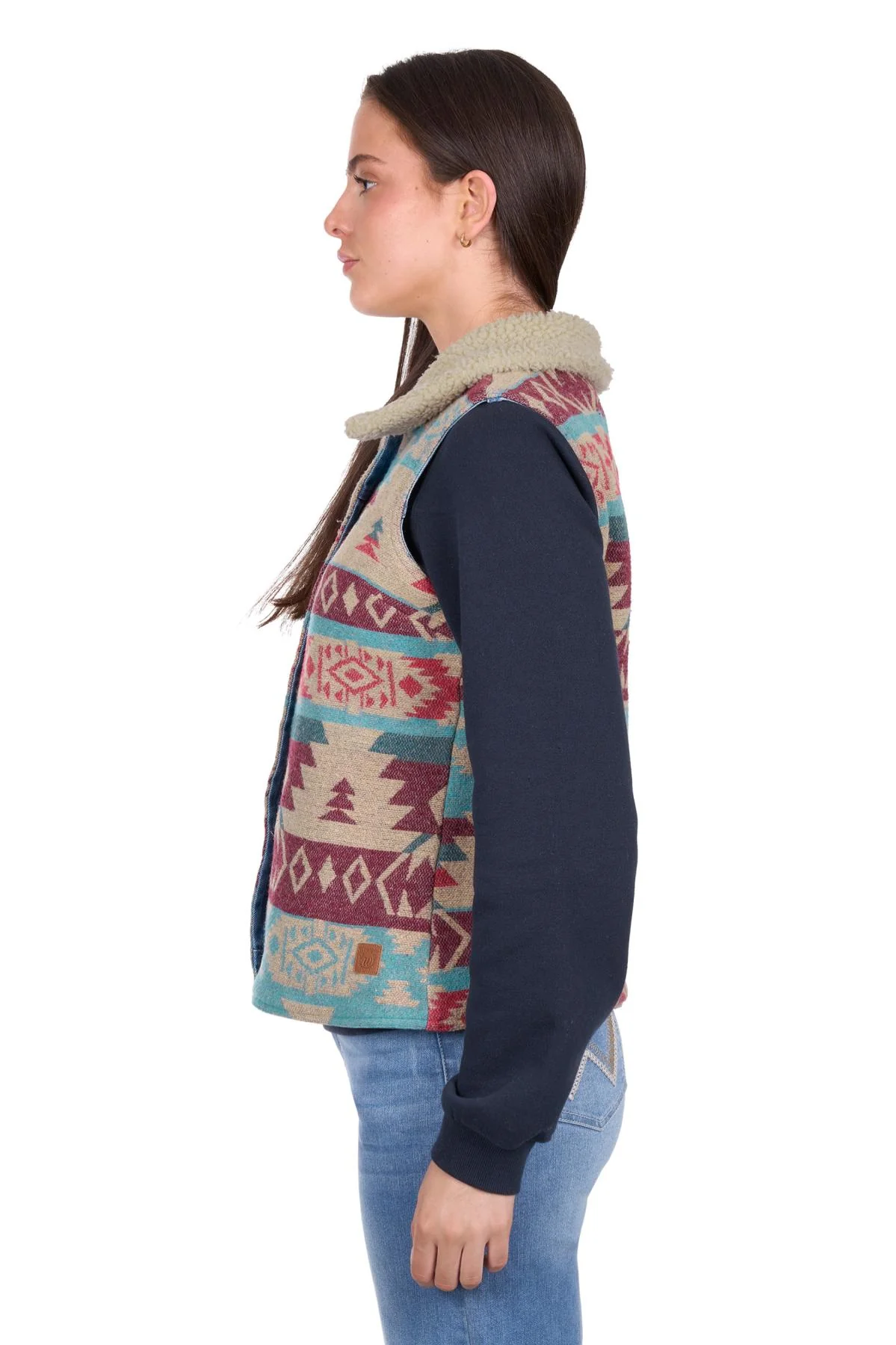 Wrangler Womens Dixie Denim Reversible Vest - Image 4